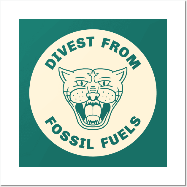 Divest From Fossil Fuels Wall Art by Football from the Left